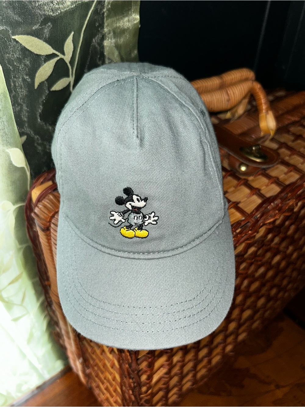 H&M - DISNEY Kids Mickey Mouse Embroidered Cap Blueish/Gray